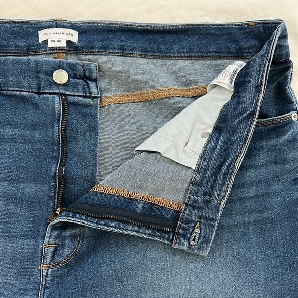 Good American Always Fits Good Legs Stretch Skinny Cropped Jeans Sz 28-32 - Picture 9 of 15